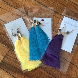 Set of Tassel earrings